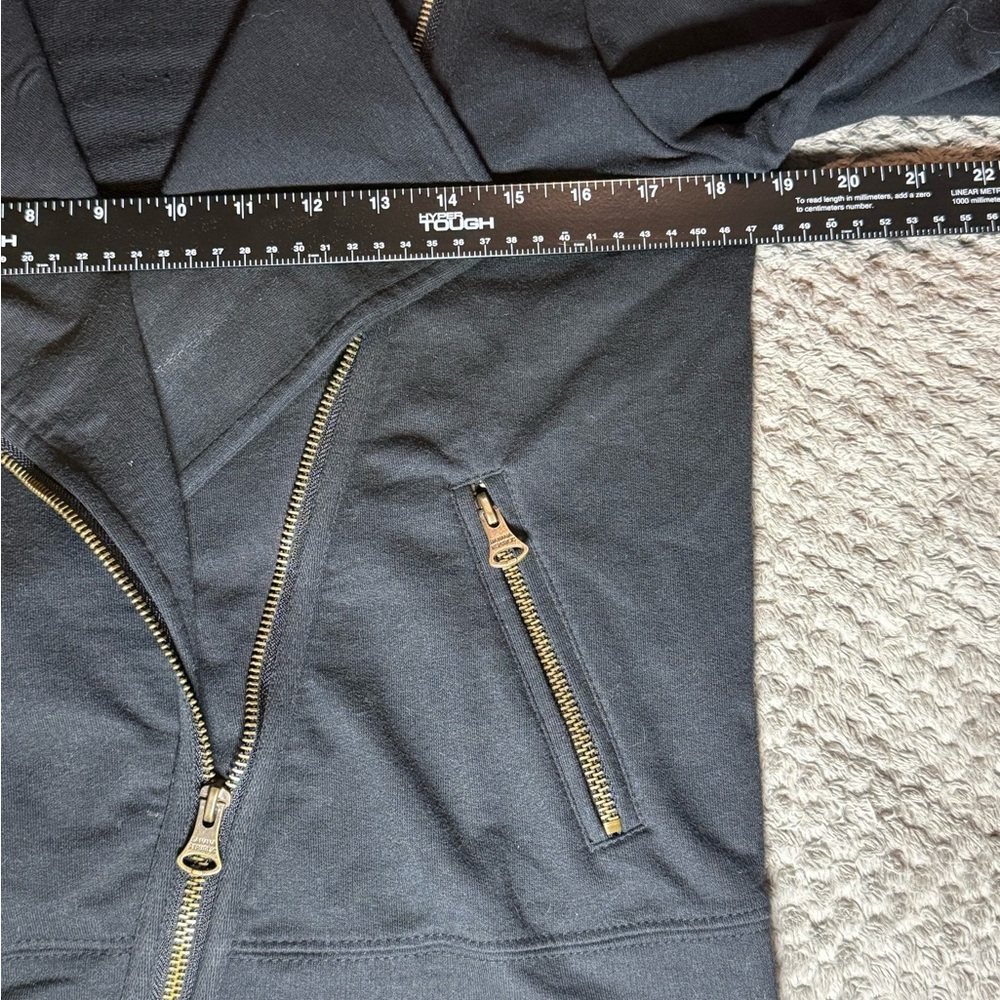 Banana Republic Black Cotton Blend Zippered Moto style jacket, size small - Picture 8 of 11